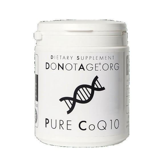 DoNotAge.org Pure CoQ10 60 capsule - 200mg of pure ubiquinol - Antioxidant - Anti-Aging Supplement, Vegan