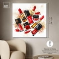 thumbnail image 5 of Lipstick and Nail Polish Collection Canvas Glam Art Prints by Art Remedy, Gallery Wrapped, 40" x 40", 5 of 7