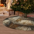 thumbnail image 6 of Sikiie Regal Dog In Royal Attire 30-48 inches {designName} Print Christmas Tree Skirt Snowman Xmas Tree Skirt with Edge Christmas Decorations for Holiday Party-48", 6 of 7