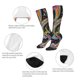 thumbnail image 3 of Fotbe Watercolor Romantic Paisley Calcetas Divertidas Estampadas para Hombre y Mujer, Calcetas de Algodón hasta la Rodilla para Caminar, Correr, Enfermería y Embarazo, 3 of 6