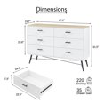 thumbnail image 3 of Faitaliicy 1PCS 6/7 Drawer Dresser For Bedroom Modern Wood Chest Of Drawers Storage Dresser Cabinet Organizer Unit With Deep Drawers Wide Dresser TV Stand For Living Room Hallway, 3 of 7
