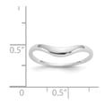 thumbnail image 3 of 14K White Gold Ring Band Wedding Swirl, Size 5, 3 of 5