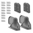 thumbnail image 2 of Siruishop Baby Gate Replacement Easy to Install Mounting Kit Pet Dog Bracket Accessory Grey, 2 of 8