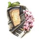thumbnail image 1 of Instrumento musical Flor Ronda completa Taladro Mosaico Diamante Pintura Diamante de imitación Tmvgtek decoración de arte en el hogar, 1 of 9