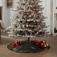 thumbnail image 5 of Daiia Realistic Style Cute Cat Drawing Merry Christmas Tree Skirt , Xmas Large Lace-up Tree Skirt, Santa Snowflakes Rustic Home Decorations New Year Party Farmhouse Decor-48", 5 of 7