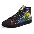 thumbnail image 6 of Love Is Love Lgbt Christian Cross High Top Canvas Shoes Sneakers Black Size 4.5, 6 of 7