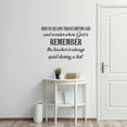 thumbnail image 1 of VWAQ When You are Going Through Something Hard and Wonder Where God is Remember The Teacher is Always Quiet During A Test Wall Decal Christian Quotes Decor, 1 of 1
