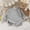 Gray, variant on Tranfacy Middle Big Kids Boys Girls Fall Blouse and Shirt Pullover Casual Solid Long Sleeve Round‑Neck Layering Daily Outfit Tops for 0‑13 Years Old