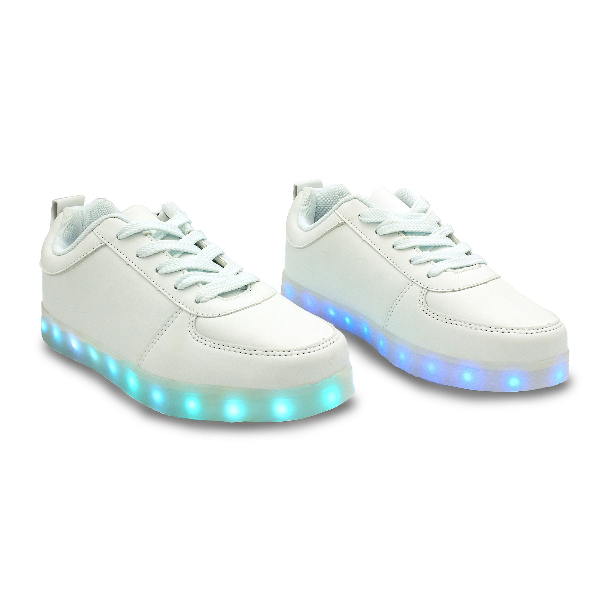 Actuator sla Beschrijven Family Smiles LED Light Up Sneakers Kids Low Top Boys Girls Unisex Lace Up  Shoes White Little Kid US 11 / EU 28 - Walmart.com