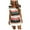 Army Green ,Peach, variant on Women's Fashion Casual V-Neck Short Sleeve Strap Open Back Sexy Print Dress