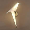 thumbnail image 3 of Led Bird Design Wall Lamp Bedside Lamp Creative Origami Paper Crane Wall Light Compatible Loft Bedroom, 3 of 4