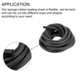 thumbnail image 4 of Uxcell Sealing Strip, Solid Round Sponge Rubber Weather Strip 18.04Ft x 0.4''W, 4 of 6