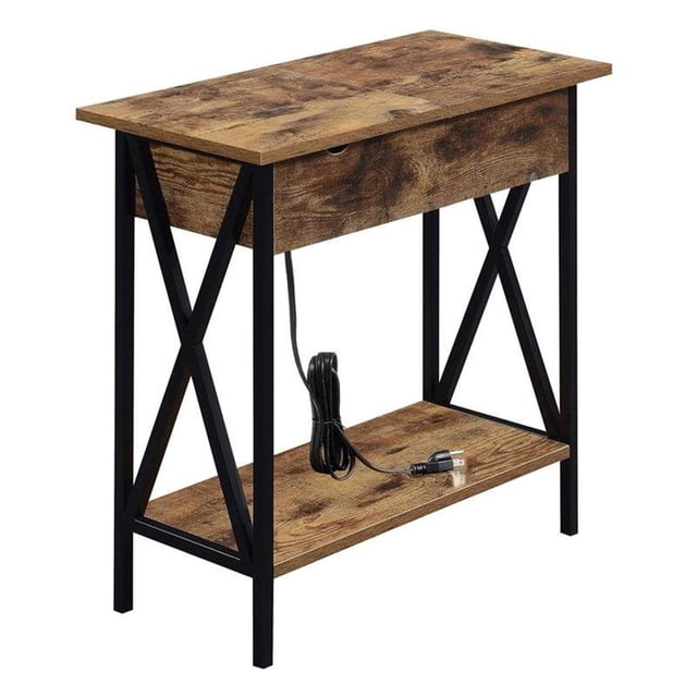 Convenience Concepts Tucson Table Électrique à Dessus Rabattable, Fini Bois Multicolore