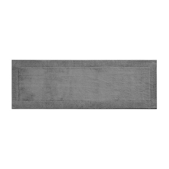 100% Cotton Tufted 3000 GSM Reversible Bath Rug 21x34" Charcoal Super Plush Dense Machine Washable Bathroom Rug