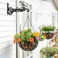 thumbnail image 4 of 2025 New Hanging Bracket, 10 Inch Steel Hooks for Hanging Baskets, Heavy Duty Wall-Mounted Gardening Bracket Hook for Outdoor Indoor Bird Feeders, Wind Chimes, Flower Baskets, Lanterns, 4 of 4