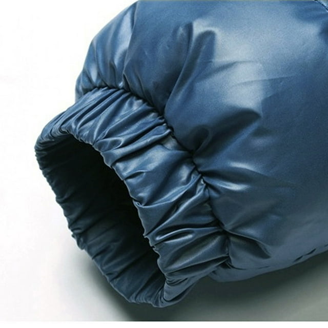 RKSTN Puffer Jacket Men Winter Fashion Hat Removable Long Sleeve Down Jacket Solid Color Thickening Warm Cotton Padded Coat