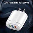 thumbnail image 4 of 3 Port USB Charging Head Macaron Colored Portable Compatible with Multiple Devices, 4 of 4
