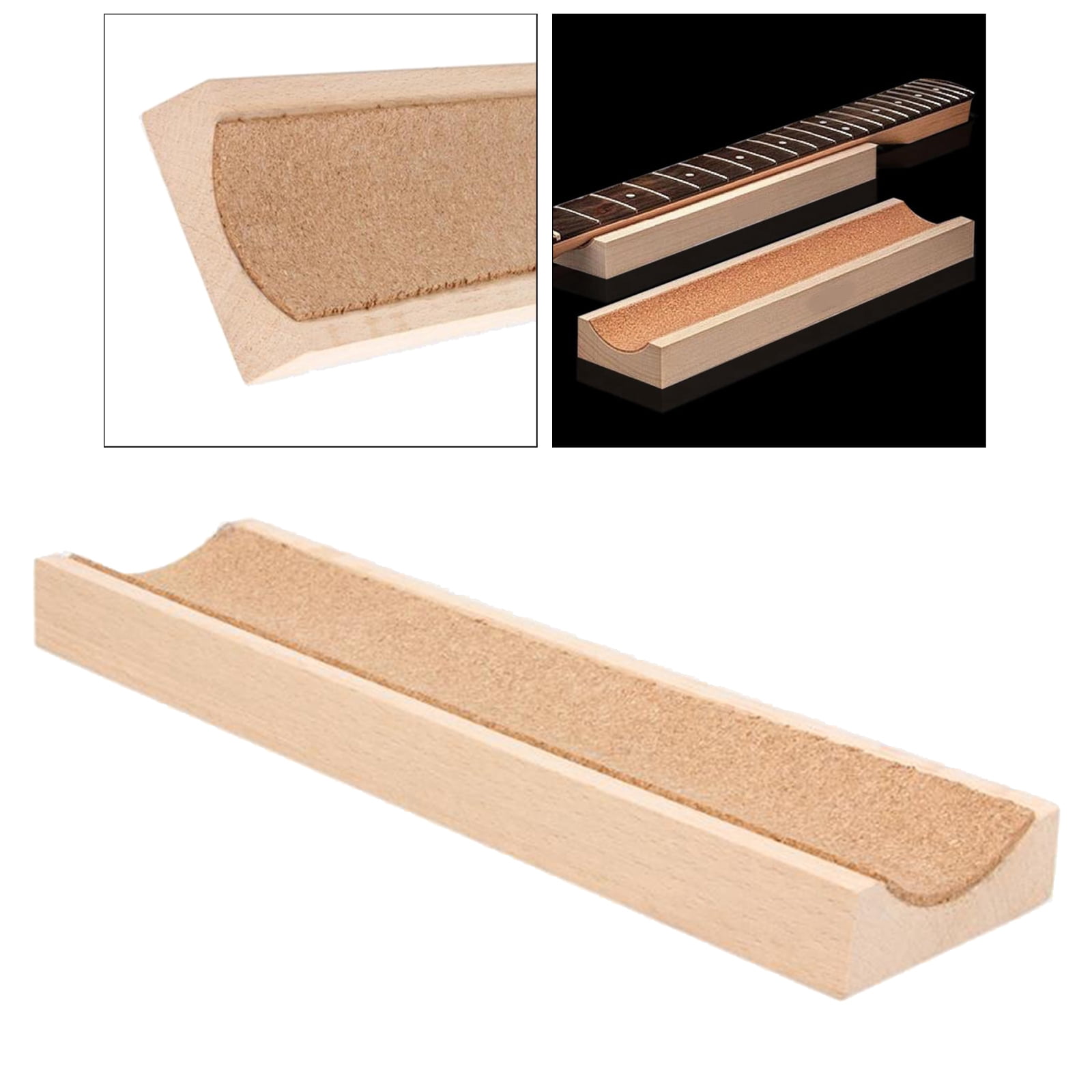 Long Wooden Fret Fretboard Neck Rest Support for Guitar Bass String