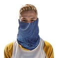 thumbnail image 4 of Unique Bargains 1 Pc Windproof Face Scarf Mask Face Mask for Outdoor Cycling Deep Blue White, 4 of 6