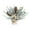 B, variant on Mini Christmas Tree Decoration – 11.8 in Desktop Plastic Pine Tree with Ornaments & Bow Base – Tabletop Holiday Décor for Living Room, Bedroom, or Office