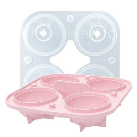 

Sijiali 1Pcs Reusable Ice Cube Mold Food Grade Leakproof 4 Grids Ice Cream Ice Ball Maker Kitchen Tool