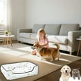 thumbnail image 6 of JoyMoreToys Pet Bed for Medium Small Pet, 19.7x13.8 Inch, Rectangle Washable Pet Sleeping Bed, Soft Cozy Beds for Indoor Outdoor Pet Rest, Pet Sofa Bed with Anti-Slip Bottom, 6 of 6