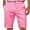 Pink, variant on Akafmk Summer Men Casual Shorts Business Large Size Loose Fitting Straight Leg Work Shorts Straight-Leg Flat Front Suit Shorts, Sizes M-3XL
