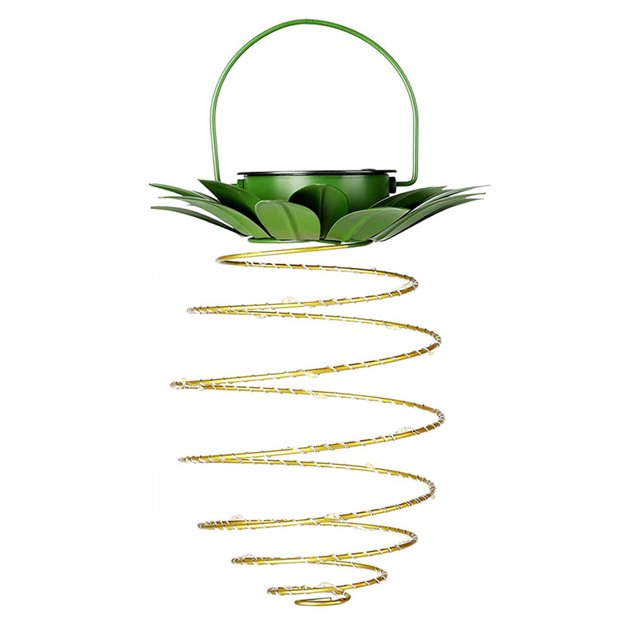 Billuyoard Luz colgante Energía solar Jardín Luz PineiPhone Forma Lámpara colgante al aire libre Decoración Type2 NO2