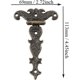 thumbnail image 2 of Paquete de 4 bisagras antiguas, bisagra de puerta, aleación de zinc, bisagras para muebles, antiguas, bisagra retro con tornillos de fijación, para gabinete, puerta de cajón, estantería, 2 of 4