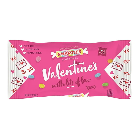 Valentine’s Day Smarties® Hard Candy Rolls, Edibles, Valentine's Day, 1 Pieces