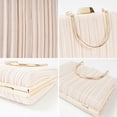 thumbnail image 4 of Kukuzhu Clutch Purses for Women Evening Hobo Bag Shoulder Crossbody Pleated Handbag Totes Wedding Satchels with Chain, 4 of 4