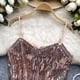 thumbnail image 5 of Camisola Sexy con borlas para mujer, chaleco sin tirantes con lentejuelas, Top brillante, Top elegante con ombligo, 5 of 5