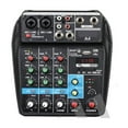 thumbnail image 1 of 8 6 4 Channel Professional Portable Mixer Sound Mixing Console Computer Input 48v Power Number Live Broadcast A4 A6 A8 New, 1 of 7