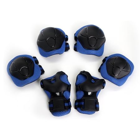 Set Protezioni Per Bambini 6 Pezzi | Ginocchiere, Gomitiere E Parapolsi Regolabili Per Pattinaggio, Skateboard, Bici, Antiuerto E Morbide
