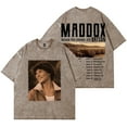 thumbnail image 2 of Maddox Batson Road To Indio Tour Vintage Wash T-Shirts Unisex Fashion Streetwear Short Sleeve Tee, 2 of 6