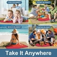 thumbnail image 3 of Awypu Square Outdoor Picnic Mat - Foldable & Lightweight, Easy to Clean, Versatile, Soft & Thick 58.3x58.3in, 3 of 6
