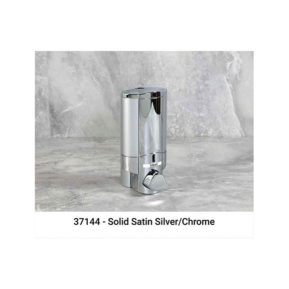 AVIVA Liquid Bath Amenities Dispenser 1-Chamber Chrome with Solid Satin finish 1/Pack