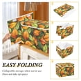 thumbnail image 2 of Yayeee Collapsible Cube Storage Bin with Lid Fabric Closet Decorative Basket with Handles, Green Retro Leaves, 2 of 7