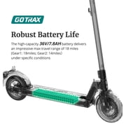 Gotrax APEX MAX Adult Electric Scooter with 8.5 Honeycomb Tire, 18mph & 14 miles Range, 500W Peak, 264 lbs Max Load, Matt Black