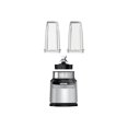 thumbnail image 1 of Ninja BN401 Nutri Pro Compact Personal Blender, Auto-iQ Technology, 1100-Peak-Watts, for Frozen Drinks, Smoothies, Sauces & More, with (2) 24-oz. To-Go Cups & Spout Lids, Cloud Silver, 1 of 7