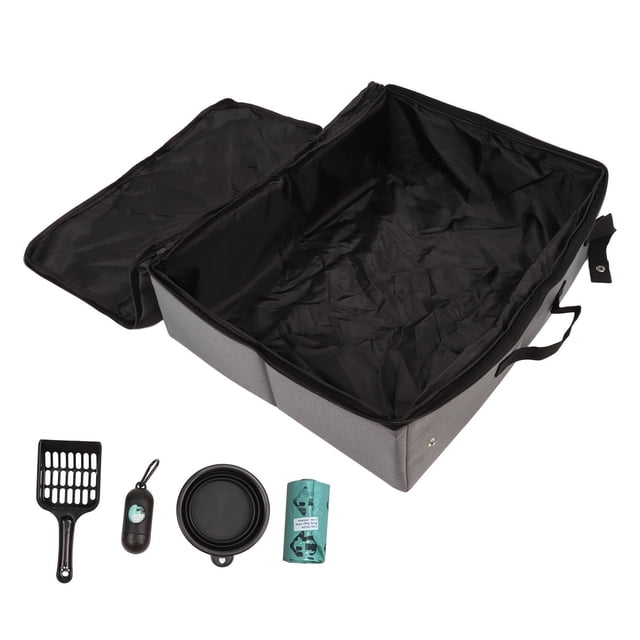 Caja de arena para gatos para viajes,Caja de arena para gatos de viaje Caja de arena para gatos de viaje Suministros para gatos Diseño revolucionario Jadeshay A