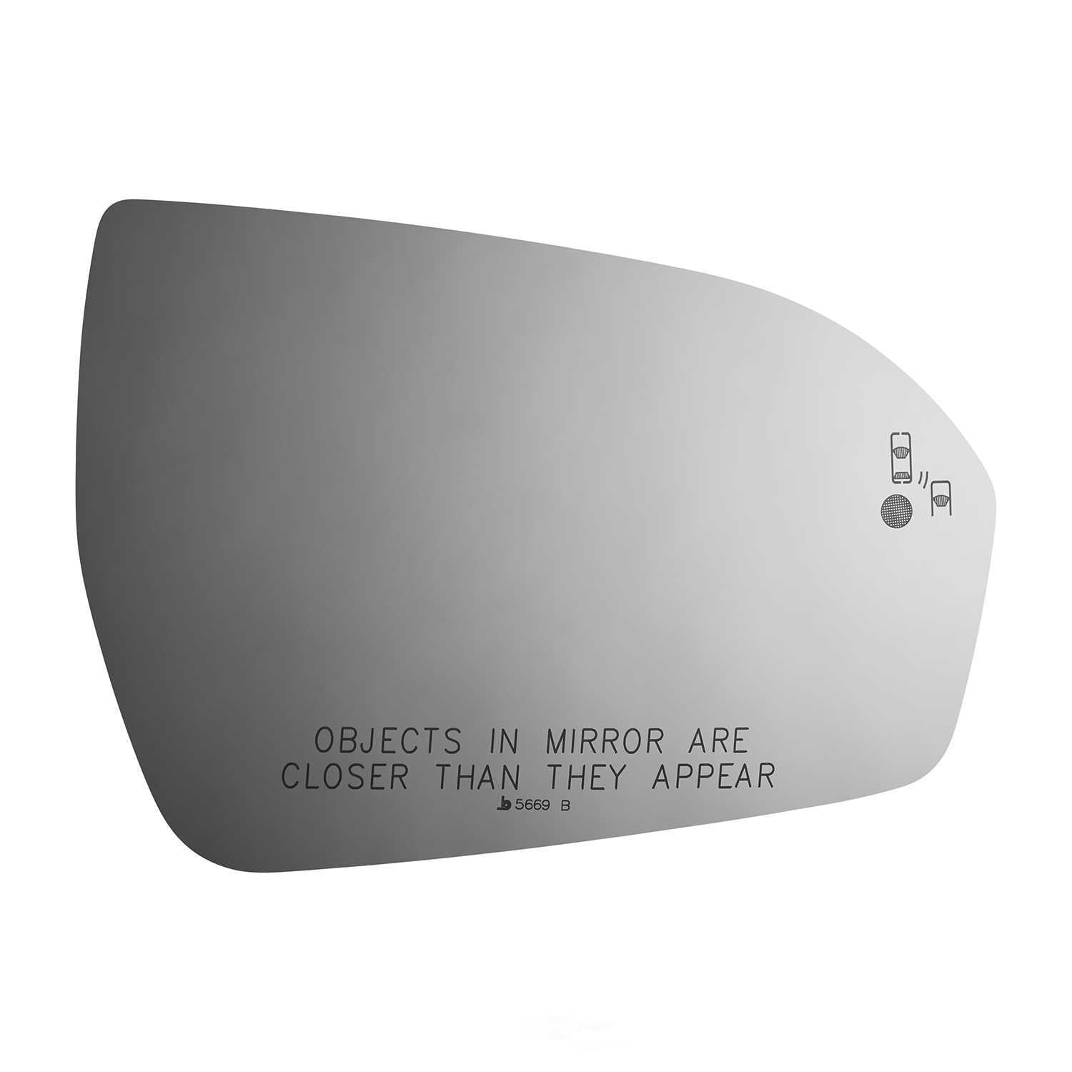 Burco Side View Mirror Replacement Glass - Clear Glass - 5669B