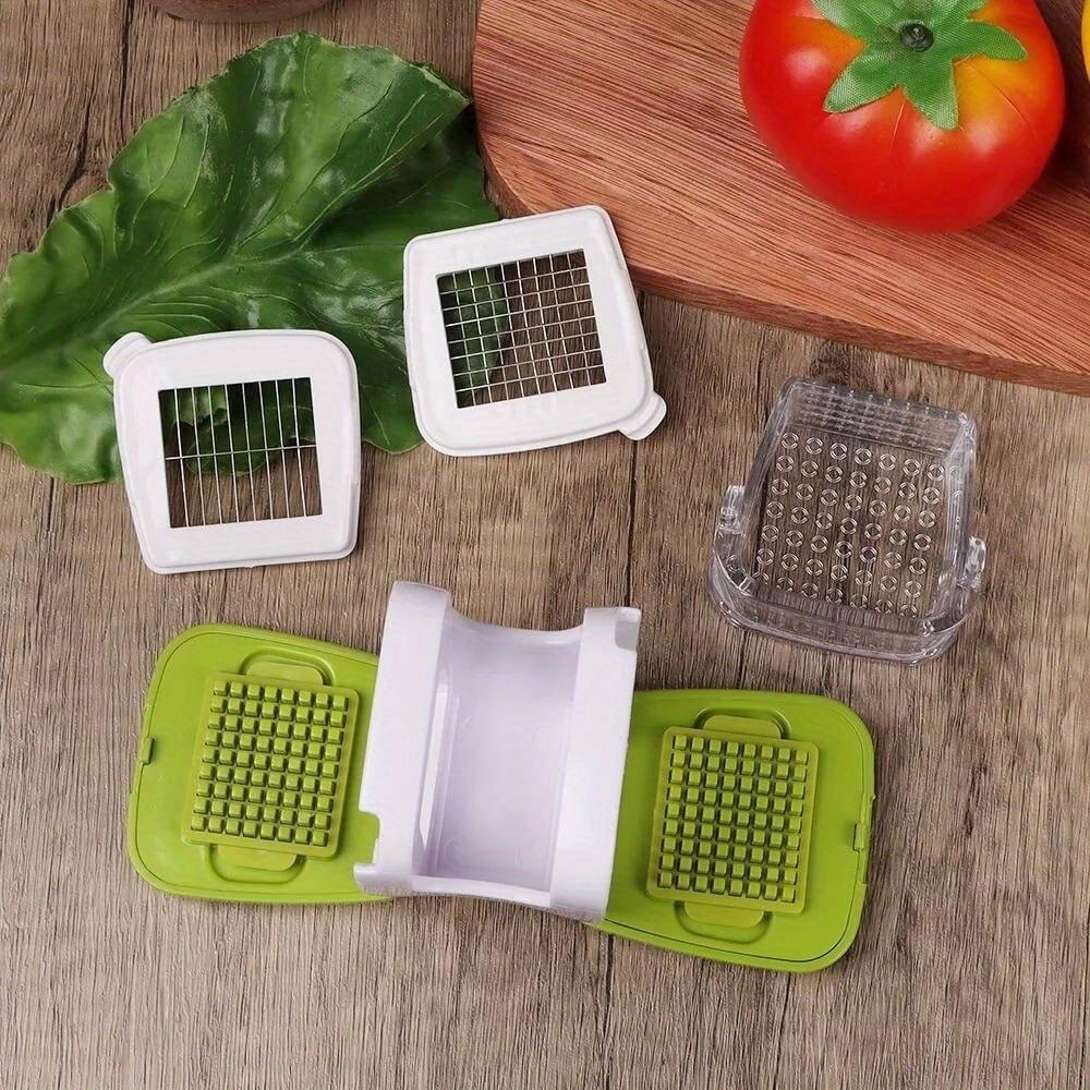 Multifunctional Manual Garlic Chopper & Press - Stainless Steel Kitchen Tool, Easily Chop Garlic, No Electricity Required