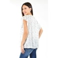 thumbnail image 3 of Blusa de chifón Sin manga Roman Fashion Juvenil 10731 Blanco, 3 of 6