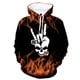 thumbnail image 4 of Sudadera con capucha con estampado gráfico de llamas geniales para hombre, sudadera con estampado 3D de calavera con gestos, sudadera informal, sudaderas holgadas, camisetas de manga larga, 4 of 5