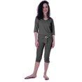 thumbnail image 1 of Moomaya Ensemble de Nuit Simple pour Femmes avec Capri en Coton 2 Pcs Chemises de Nuit, 1 of 5
