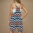 thumbnail image 2 of FAHXNVB Girls Summer Romper Sleeveless V Neck Graphic Print Jumpsuit Short Outfits with Pocket One Piece Casual Clothes 5-14 Years, 2 of 4