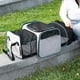 thumbnail image 3 of Bolsa de Transporte para Mascotas Capacidad, Plegable, Extensible, Ligero, Conejo, Tela Oxford Suave, Perro, Gato, Transporte para , Tran grisáceo Colco portador de cachorros, 3 of 8