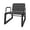 Black, variant on Whythe PU Leather Low Accent Chair 1.0 in Corten