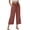 RUSTRED, variant on Pants for Women Summer Linen Pants with Pockets Casual Wide Leg Capri Pants Flowy Waisted Drawstring Pants L